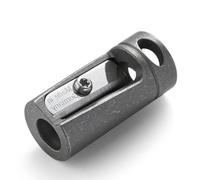 KeyUnity Pencil Sharpener Titanium Alloy Handheld, German Steel Blade, Single Hole Manual Sharpener- for Camping Fire Tinder, Wood Shaping, School, Office, Art Drawing & Wilderness Use(Stonewashed)