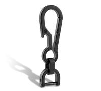 KeyUnity Titanium EDC Keychain Clip with Bottle Opener,Quick Release Carabiner Key Ring Holder for Men,(KM14BK)