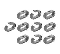 KeyUnity Titanium Quick Release Key Rings - 10-Pack Split Key Holder Organiser for Car & Home Keys, Carabiner Clip (KA41SW)