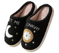 KEYUSHOP Meet Me at Midnight Slippers for Women Men Memory Foam Winter Slippers Couple House Slippers Plush Soft Fuzzy Cozy Slippers Slip on House Shoes Indoor Outdoor