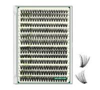 KEYYOU LASH Lash Clusters 280pcs Individual Lashes 40D+50D D Curl 9-16 MIX DIY Eyelash Extension Soft&Natural Volume Cluster Lashes DIY Lash Extension at Home(40D+50D）