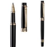 KEYZOR Fancy Rollerball Pen, Luxury Writing Pen with Schmidt Refill, Black Lacquer, Gift Pen Set for Men&Women in Executive Offices,Graduation,Premium Pen