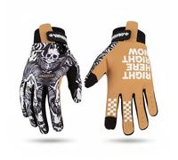 KEZAINN Skeleton-Paw Motorcycle Gloves - Non-Slip Touchscreen Breathable Gloves for Men & Women - Fit ATV/MTB/Dirt Bike Racing, Cosplay & Halloween (Black, XL)