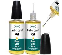 Keze Squeaky Door Hinge Lubricant Knife Pivot Oil for Door Hinge Oil for Lock Scissors Watch Keyhole Knife Lube Synthetic Pocket Knife Lubricant with Needle Oiler 1 oz, 2 Pcs