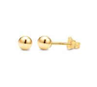 KEZEF 14K Yellow Gold-Filled Ball Earrings for Women - Gold-Filled Ball Stud Earrings - 4mm Ball Studs