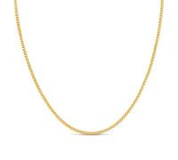 KEZEF 18k 2mm Gold Plated 925 Sterling Silver Necklace Chains Italian Curb Figaro Singapore Popcorn 14"-42" Gold Necklace Chain Sterling Silver Necklace for Women Mens Necklace Chain