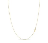 KEZEF 18k Gold over Sterling Silver 1.3 mm Cable Chain for Women or Men - 925 Silver Italian Necklace Chain - Hypoallergenic and Tarnish Resistant - 24 Inches | 60 cm