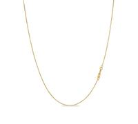 KEZEF Italian Box Chain Necklace for Men and Women, Thin and Strong Solid 925 Silver Necklace with Spring Ring Clasp