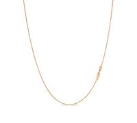 KEZEF Italian Box Chain Necklace for Men and Women, Thin and Strong Solid 925 Silver Necklace with Spring Ring Clasp