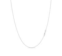 KEZEF Sterling Silver Italian Box Chain Necklace for Women, Girls and Men | Thin and Strong 0.7mm Solid 925 Silver Necklace with Spring Ring Clasp - 22 Inches | 55cm
