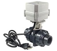 kezhai Dream 2" 110VAC-230VAC PVC Normally Closed Motorized Ball Valve,With U.S. plug