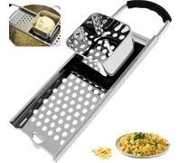Kezidhp Spätzle Maker, Stainless Steel with Rubber Handle, Potato Press, Spätzle Sieve Dishwasher Safe, for All pots up to Ø 30 cm