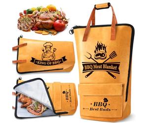 KEZKALS Gifts for Men Him Dad, BBQ Meat Resting Blanket - Keeps Meat Warm, BBQ Accessories Tools, Birthday Presents Secret Santa Stocking Fillers Stuffers Cooking Gifts for Men Who Have Everything