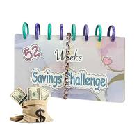 Kezude Budget Binder Money Saving Challenge | 52 Week Savings Challenge | Envelope Challenge Binder | Budget Planner With Cash Envelopes For Budgeting | 52 Weeks Cash Stuffing And Savings