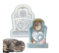 Kezude Pet Urn Resin Mold,Hollow Memorial Keepsake Decoration Craft,Silicone Molds | for Mantel Fireplace Shelf Bookcase Display Cabinet Table Nightstand Dresser Vanity Entryway Window Sill Home