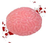 Kezvmhy Brain Stress Toys - Laughing Gift Slow Rebound Halloween Squeeze Toy, Realistic Fake Organ Bloody Scary Soft Gel Ball for Halloween Party Accessories, Promote Healthy Thinking and Relieve