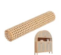 Kezvmhy Cane Webbing Roll, Rattan Webbing Roll, Natural Rattan Webbing - Whip Roll for Ceilings, Cabinets, Chairs and Other Whip Projects, DIY Rattan Webbing, Adjustable Cane Roll