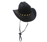 Kezvmhy Cat Cowboy Hat, Small Cowboy Hat | Cowboy Dog Hat Cat Hat, Comfortable Cowboy Costume Cosplay Hat, Puppy Halloween Costume for Small Cat and Dog