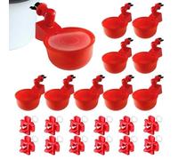 Kezvmhy Chicken Watering Cup - Watering Automatic Chicken, 5 Automatic Chicken Water Cups - Chicken Water Supply for Chicks, Ducks, Turkey, Rabbit Poultry Water Supply Kit Turkey