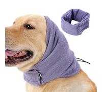 Kezvmhy Dog Ear Wraps, Dog Ear Wraps Without Flap, Dog Earmuffs, Noise Reduction, Pet Food for Stress Relief, Dog Ear Scarf for Bath Drying Grooming