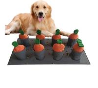 Kezvmhy Dog Smell Mat, Puppy Smell Mat | Dog Smell Mat Carrot Patch Dog Feeding Mat - Washable Sniffing Blanket Non Slip Dog Late Feeding Accessories Pet Supplies for Collecting Skills