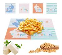 Kezvmhy Easter Bunny Paper Napkins, Easter Paper Napkins - Decorative Cute Bunny Tissue 20 Sheets/Pack, Easter Collects Kitchen Bathroom Accessories, Table Decorations