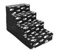 Kezvmhy Large Dog Pet Stairs - Dog Ladder Bed 4-Tier - Easy Installation Kitten Puppy Stair High Bed Dog Ladder Small Animals and Large Cats