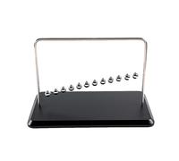 Kezvmhy Newton's Cradle Pendulum - Newton's Cradle, Newton Pendulum with 12 Balls, Newton's Cradle Balance Ball Science Physics Gadget Desktop Decor Exercise Toy Home