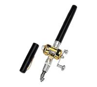 Kezvmhy Pocket Fishing Pen Rod - Pocket Size Fishing Rod, Telescopic Travel Pen Pole Set, Pen Fishing Pole and Reel Con, Fishing Rod Reel Combo Accessory Kit for River Reservoir Lake Outdoor