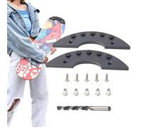 Kezvmhy Skateboard Spark Tool Skateboard Spark Plate | 2 PCS Skateboard Spark Tool Longboard Pressure Spark Plate for Skateboard | Tail Plate Attachment, Black Skateboard Friction Spark Tool for Cool