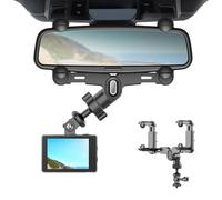 Kezvmhy Sports Camera Car Mount, Camera Car Holder - Action Camera Car Mount Car Rearview Mirror Camera Mount - Fixed Anti-shake Action Camera Mount for Video Blogging