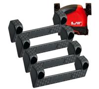 Kezvmhy Tape Measure Holder - Measure Clip, Tape Measure Holder Ladder, Improve Stability, Tool Holder for Power Tools on Workbench, 4x Space Saving Tool Hanger for Tape Measure and Glasses, Ladder