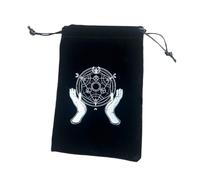 [Kezvmhy] Tarot Bag with Drawstring Tarot Card Storage | Tarot Card Bag Flannel Tarot Deck Holder Reusable Jewelry Pouch Drawstring Tarot Card Case - Tarot Card Pouch Tarot Bag Bundle Pocket Storage