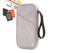 [Kezvmhy] Travel Passport Wallet - RFID Blocking Holder, Secure Identity Organizer | Convenient Anti-Theft Card Case Compact Passport Bag Waterproof Storage Pouch Travel Essential Wallet for Women Men