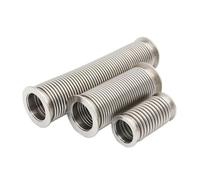 KF-16 KF-25 KF-40 KF-50 SS304 Stainless Steel Vacuum Flexible Hose Bellow(500mm KF25)(Kf40,200mm)