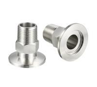 KF-16 KF-25 KF-40 KF-50 X 1/8'' 1/4'' 1/2'' 1'' 1-1/4'' 1-1/2'' BSP Male Threaded Adapter Vacuum Fitting (Size : KF16, Color : 1/8")