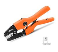 KF CPTEC Crimping Tool for Tab 90° Flag Connector 22-14AWG (0.5-1.5 mm²/1.5-2.5 mm²), Cable Lugs Flat Connector 90° Angled, Cable Lug Pliers with Ratchet Function