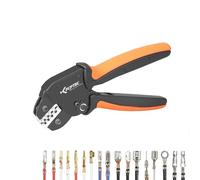 KF CPTEC Ratcheting Crimping Tool for Open Barrel Terminal Connectors, Electrical Crimping Tool for Deutsch DELPHI AMP Dupont TYCO Terminals, 26-16 AWG