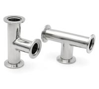 KF Vacuum Equal Tee KF16 KF25 KF40 KF50 Pipe Fitting Tube