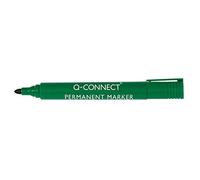 KF01773 Q-Connect Permanent Marker Green Bullet Tip (Pack of 10)