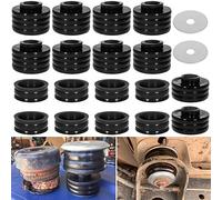 KF04050BK Body Mount Bushing Kit for Ford F250 F350 Super Duty 1999-2018 2WD 4WD Polyurethane Body Cab Mounts & Washers (Black 20PCS)