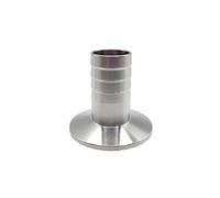 KF10 KF16 KF25 KF40 KF50 Vacuum Clamp Hose Barb OD6 8 13 16 20 25 38mm 304 Stainless Steel Sanitary Flange Adapter Pipe Fitting(20mm)
