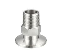 KF16 KF25 1/8'' 1/4'' 3/8'' 1/2" 3/4'' 1'' BSP Male Adapter Vacuum Fitting SS304 Stainless Steel(KF-25,1/2")