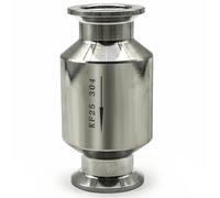 KF16 KF25 KF40 KF 50 KF63 KF80 KF100 304 Stainless Steel in-line Non-Return One Way Check Valve for Vacuum Pump Homebrew(Kf-100 Flange 134mm)