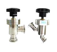 KF16 KF25 KF40 KF50 Sanitary Vacuum Elbow Y-Shaped Manual Flapper Angle Valve SUS 304 Stainlee Steel Hombrew(Elbow,KF50 K75mm)