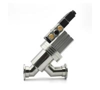 KF16 KF25 KF40 KF50 SS304 L-Type Y-Shaped Vacuum Pneumatic Angle 24/220V Flange Gas Baffle(24V-KF16)