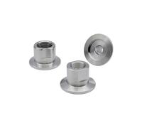 KF16 KF25 KF40 KF50 SS304 Stainless Steel BSP Vacuum Female Thread Flange Joint Pipe Fitting 1/8" 1/4" 3/8" 1/2" 3/4" 1-1/4" 2"(KF50,1/4") Barb Fittings
