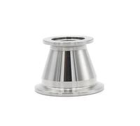 KF16 KF25 KF40 KF50 Tri Clamp Reducer 304 Stainless Steel Vacuum Pipe Fitting Flange Adapter for Vacuum Pipeline Homebrew(KF10-KF16)