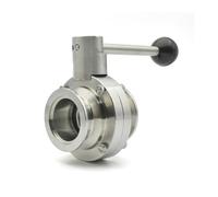 KF16 KF25 KF40 KF50 Vacuum Manual Butterfly Valve SUS 304 Stainless Steel Stop Control Valve Self Made(KF16)