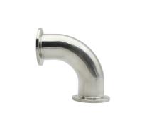 KF16 KF25 KF40 KF50 Vacuum Quick Fit Elbow/tee/Four-Way Stainless Steel Equal Diameter Flange Joint(Pipe Bend,KF16)